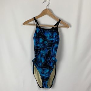 Speedo One Piece High Cut Race Swimsuit